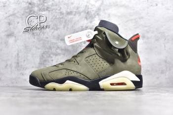 Travis Scott x Air Jordan 6 Medium Olive TS (8976-cp)