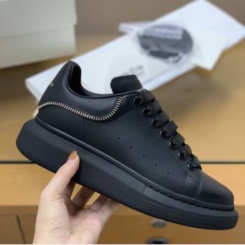 Alexander McQueen MQ All black zip Sneakers (470-kb)