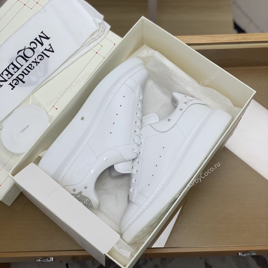 Alexander McQueen MQ Silver Flying Swallow tail Sneakers (476-kb) - Image 5