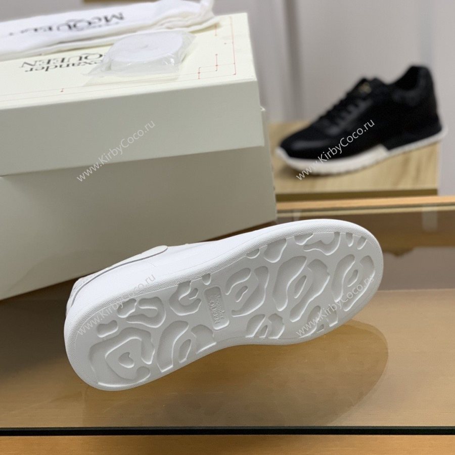 Alexander McQueen MQ Silver Flying Swallow tail Sneakers (476-kb) - Image 9