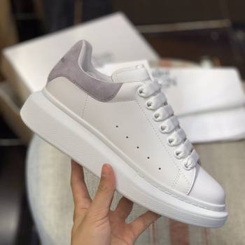 Alexander McQueen MQ Light gray velvet tail Sneakers (485-kb)