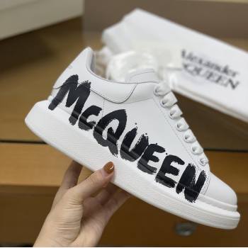 Alexander McQueen MQ 3D white letter Sneakers (509-kb)