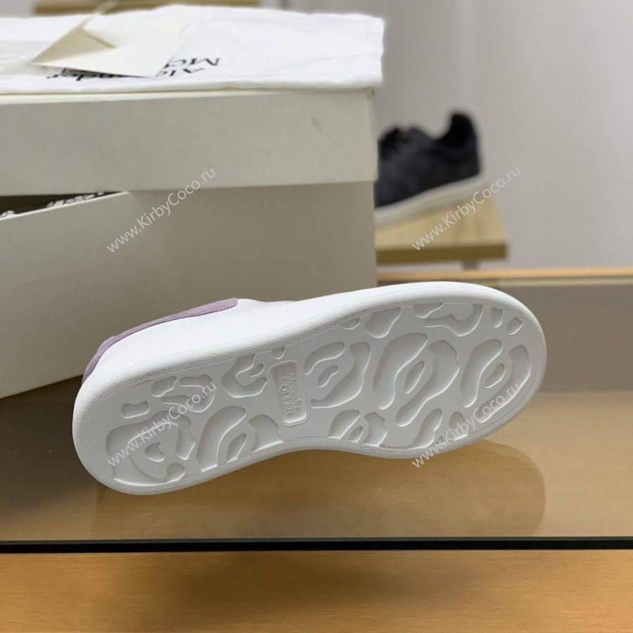 Alexander McQueen MQ Lilac purple velvet tail Sneakers (510-kb) - Image 10