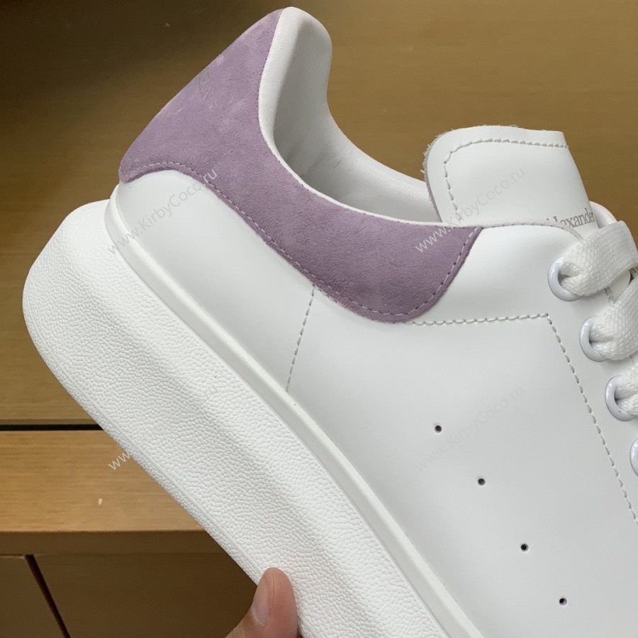 Alexander McQueen MQ Lilac purple velvet tail Sneakers (510-kb) - Image 8