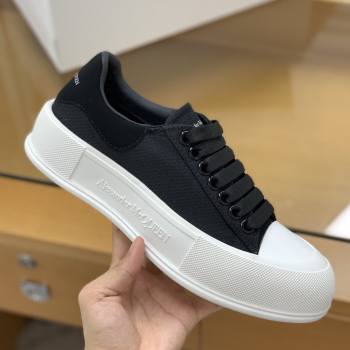 Alexander McQueen MQ Black velvet tail Sneakers (515-kb)
