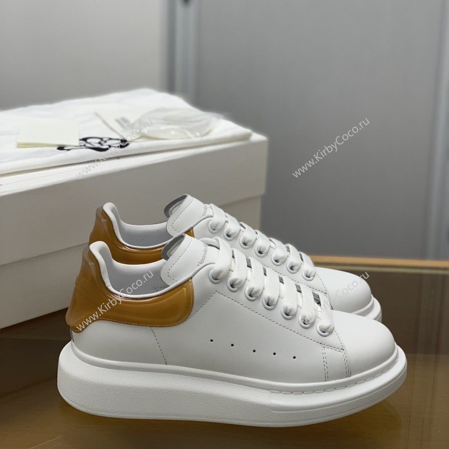 Alexander McQueen MQ Jelly Yellow Tail Sneakers (526-kb) - Image 5