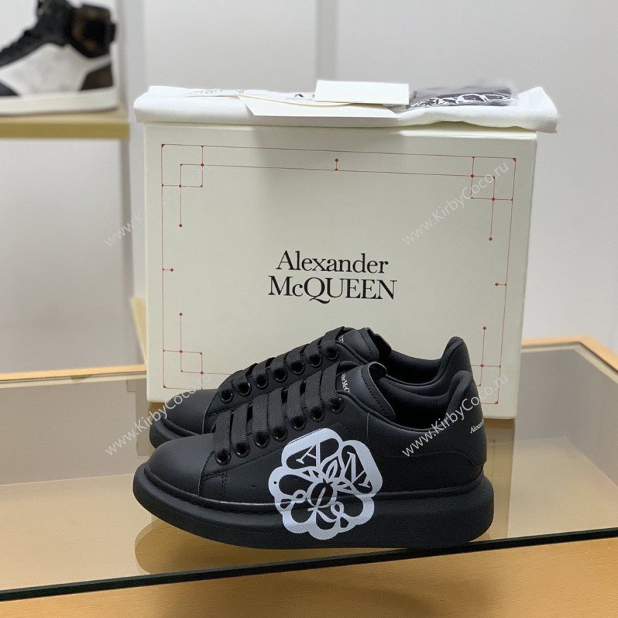Alexander McQueen MQ 3D black bloom Sneakers (507-kb) - Image 4