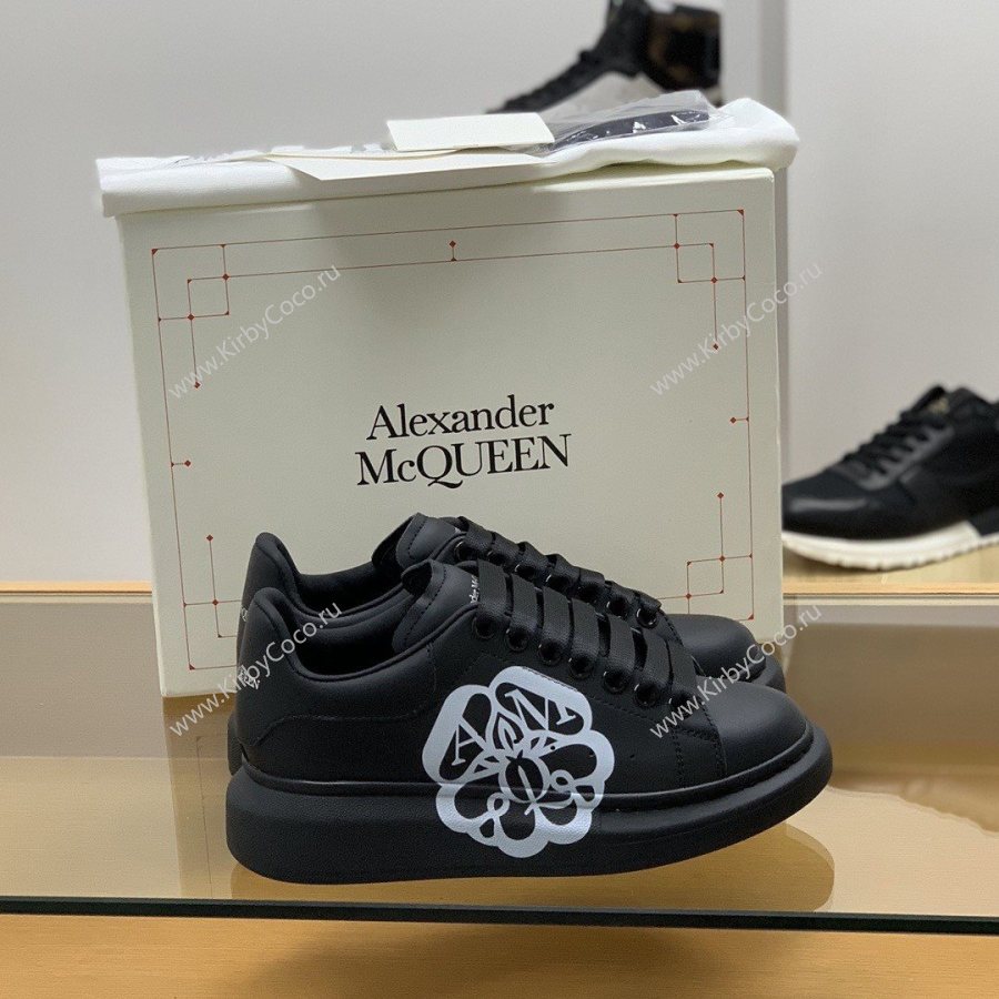 Alexander McQueen MQ 3D black bloom Sneakers (507-kb) - Image 3