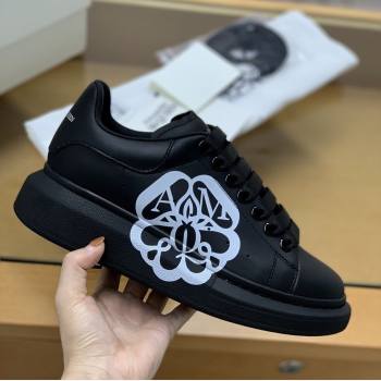 Alexander McQueen MQ 3D black bloom Sneakers (507-kb)