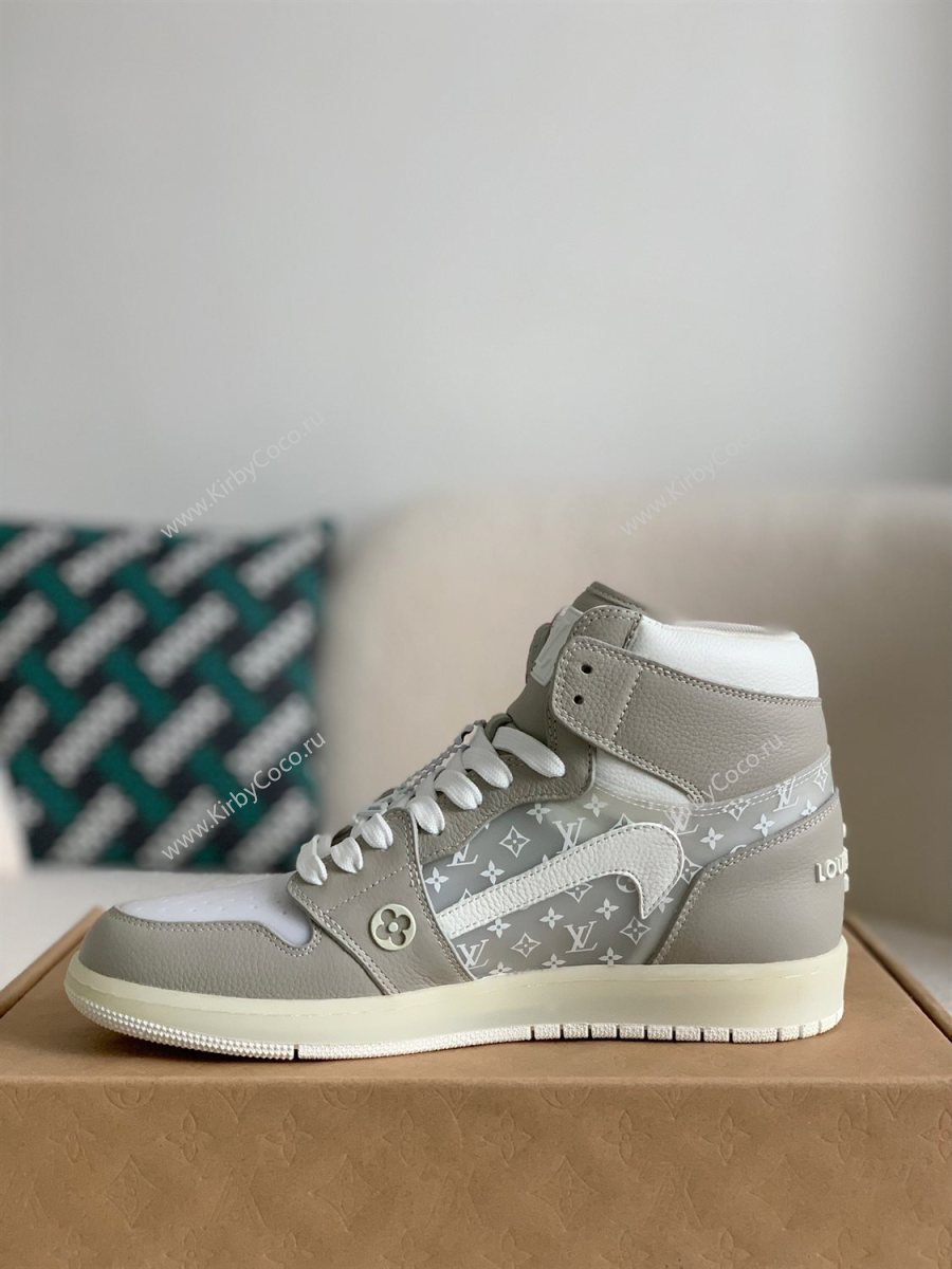 Louis Vuitton x Nike Air Jorda 1 High AJ1 Sneakers (1579-kb) - Image 5
