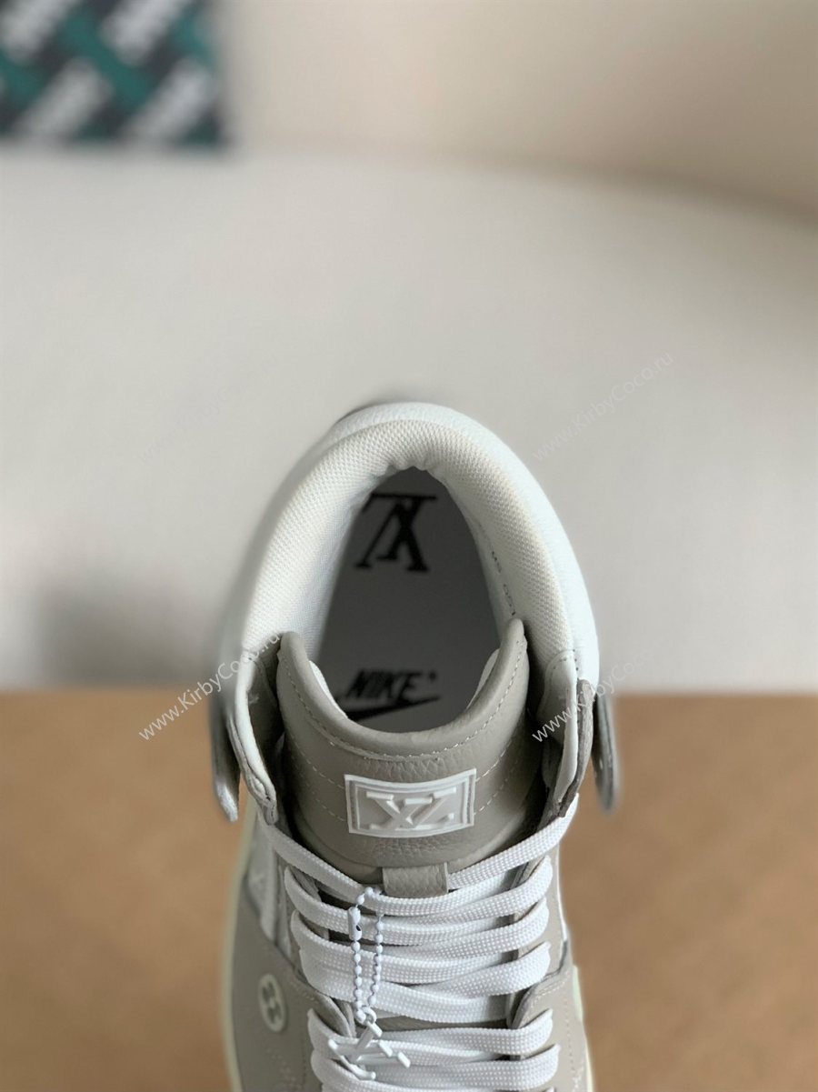 Louis Vuitton x Nike Air Jorda 1 High AJ1 Sneakers (1579-kb) - Image 8