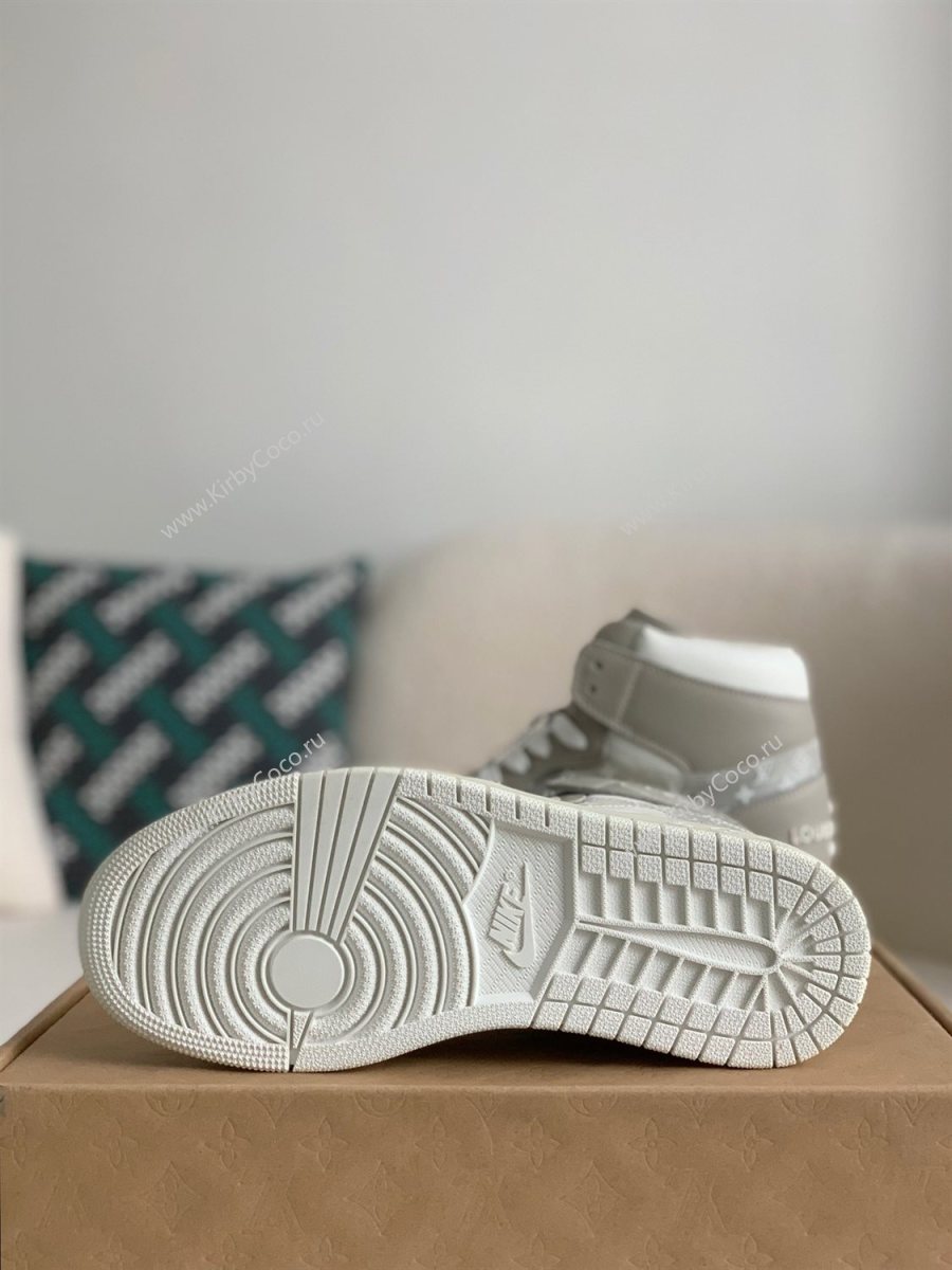 Louis Vuitton x Nike Air Jorda 1 High AJ1 Sneakers (1579-kb) - Image 11