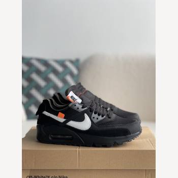 Off-White x Nike Air Max 90 Black THE TEN Sneakers (1787-kb)