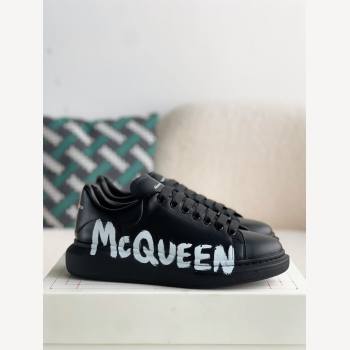 Alexander McQueen black letter Sneakers (2618-kb)