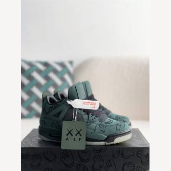 3573 Jordan Air Jordan 4 retro kaws suede lightweight wear-resistant non-slip mid-top