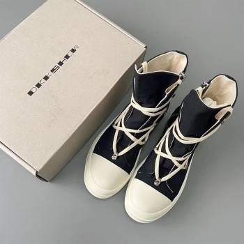 3658 Rick Owens DRKSHDW Black canvas pentagram