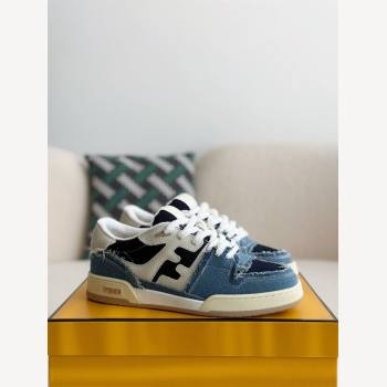 3707 FENDI Low-top denim shoes