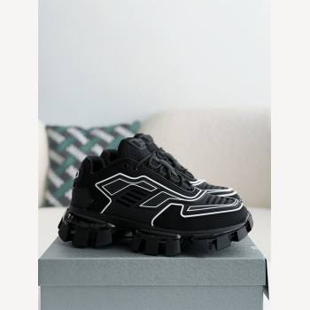 3878 Prada Cloudbus Thunder technology fabric sneakers